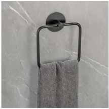 Schöner Wohnen Handtuchring Meleto Schwarz Handtuchhalter Handtücher Badezimmer Duschen