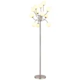 GLOBO Stehlampe Wohnzimmerlampe Stehleuchte LED Beistelllampe 12 Flammig Glas H 200 cm