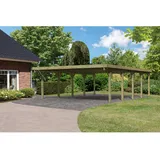 Karibu Carport Premium Einzel 1 inkl. PVC-Dachplatten kdi