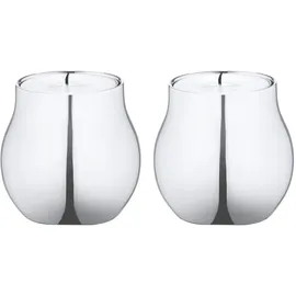 Georg Jensen Teelichthalter Cafu Edelstahl Silber
