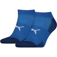 Puma Sport gepolsterte Sneakersocken 2er-Pack Blau 43/46