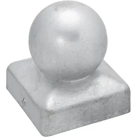 GAH Alberts Pfostenkappe für eckige Holzpfosten 70 x 70 mm stahl roh feuerverzinkt