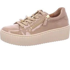 Gabor Plateau Schnürschuhe in gold - Gr.: 38