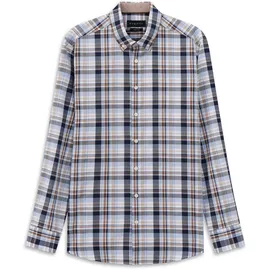 Bugatti Langarmhemd kariert Braun 3XL