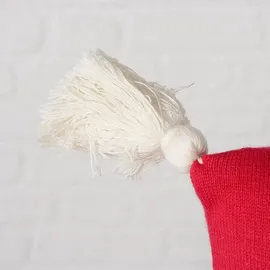 Boltze Dekokissen Hohoho 80 x 20 cm Rot