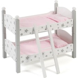 Bayer Chic 2000 Puppenetagenbett Stars grau