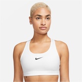 Nike Swoosh Medium Support Sport-BH Damen White/Stone Mauve/Black M