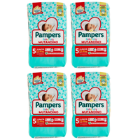 4er-Pack Pampers Baby-Dry Mutandino - Größe 5 - 14 Windeln Junior 12-18Kg