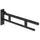 Hewi System 900 Stützklappgriff Duo Wandstützgriff 700 mm schwarz tiefmatt