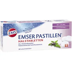 Emser Pastillen zuckerfreie Halstabletten mit Salbei
