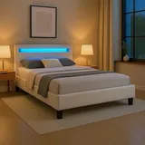 CARO-Möbel Polsterbett MIRASOL 120x200 cm, Schlafzimmer, Betten, Polsterbetten