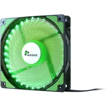 Inter-Tech LED 120mm Fan Gehäuselüfter Gaming Case Modding Beleuchtet (Grün)