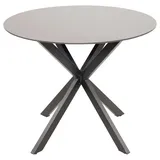Lesli Living Crest Gartentisch Ø 90 x 73 cm Schwarz