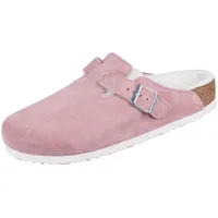 Birkenstock Boston V/L Shearling 1023281 Hausschuhe Damen, Leder, Pink Clay - Marken Birkenstock, Mehrfarbig, leder (velour) - Beige - 39