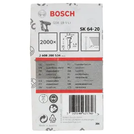 Bosch Senkkopf-Stift SK64-20 NR 38 mm 2000 Stück