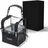 glamseries GlamSetter S Kosmetiktasche 175 x 165 x 230 mm, transparenter Make up Organizer mit flexiblen Trageoptionen