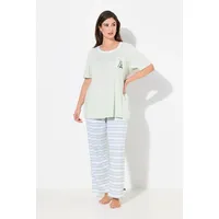 Ulla Popken Pyjama in hellgrün | Gr.: 54-56