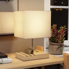 Homcom Tischlampe Weiß