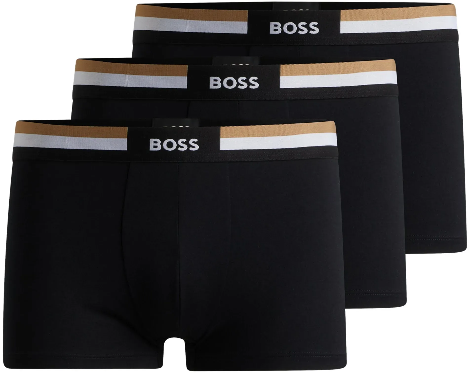 Trunk BOSS "Trunk 3P Motion" Gr. M (50), schwarz (black001) Herren Unterhosen mit elastischem Bund