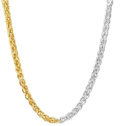Lulu & Jane Halskette Metall-Legierung in Silber/Roségold Ketten   Damen 
