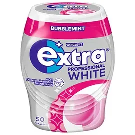 Extra® PROFESSIONAL WHITE BUBBLEMINT Kaugummis 50 Dragees