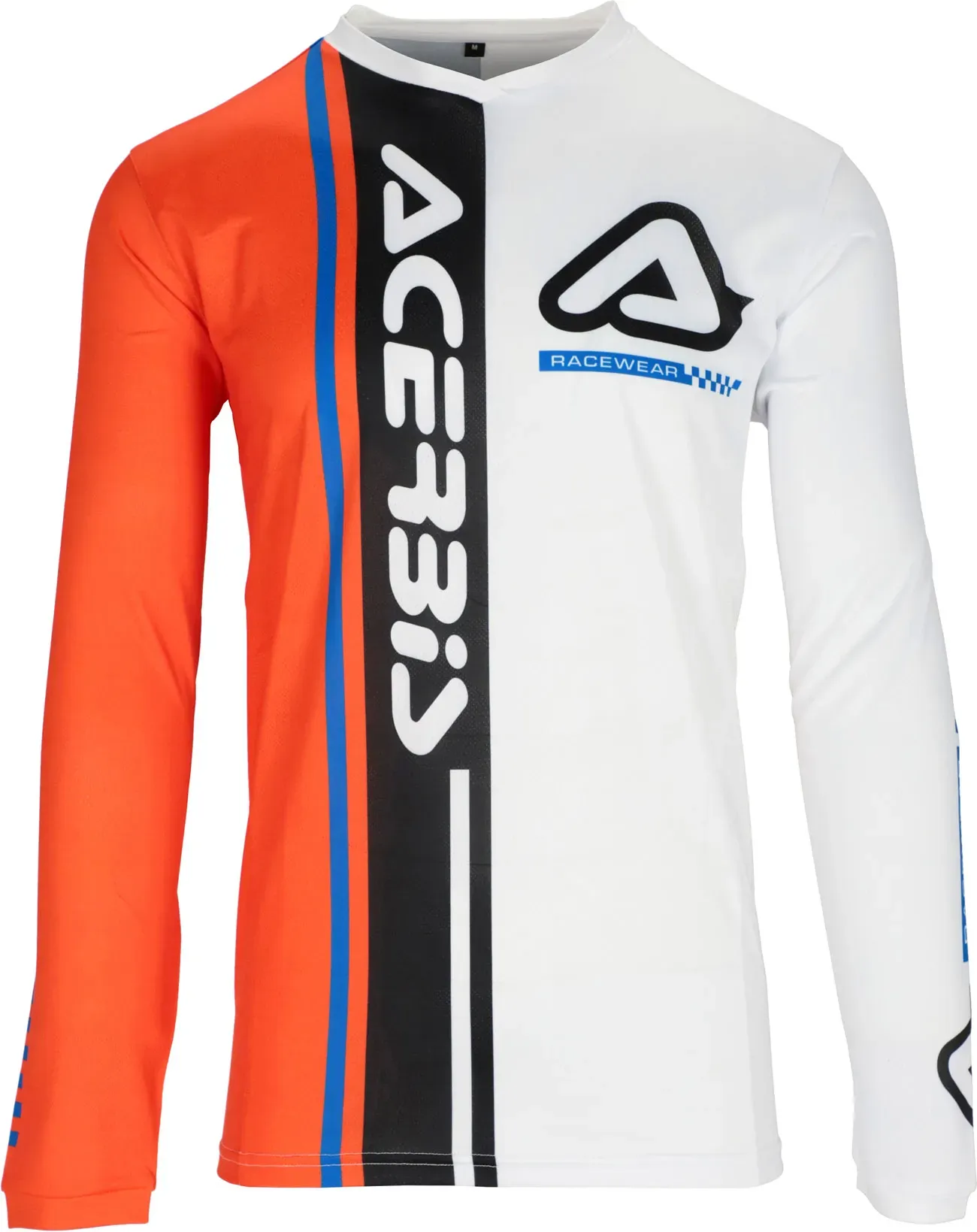 Acerbis J-Track Connection, maillot - Blanc/Orange/Noir - XXL