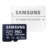 Samsung PRO Ultimate 512 GB microSD-Speicherkarte mit SD-Karten-Adapter