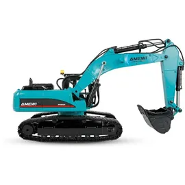 AMEWI RC-Baumaschine Bagger 14CH RTR blau/petrol (G705E)