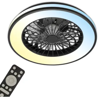 Brilo CCT Deckenventilator 48,5 cm Schwarz