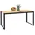 Outsunny Gartentisch für 6 Personen 160 x 80 cm Wetterfest Balkontisch mit Holzoptik Lamellendesign, Buffettisch Metall, 80x75x160 Gartenmöbel, Gartentische, Gartentische