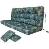 HobbyGarden Bankauflage 180 x 50 x 5 cm grün 2 St.