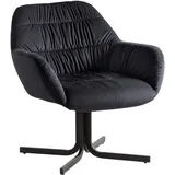 FineBuy Cocktailsessel FINEBUY Samt 64 x 74 x 68 cm Schwarz gepolstert
