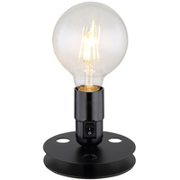 GLOBO Tischleuchte schwarz Metall 9 cm