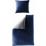 Bierbaum Bettwäsche UNI 3714, Mako-Satin, Made in Germany, royal 20, 155x220 + 80x80 cm, Komfortgröße