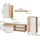 Vicco Wohnwand, Berno, (140 x 35.20 x 38.70 cm,