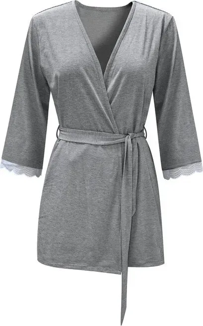 IZURIA strick Nachtgewand, schwarz, XL