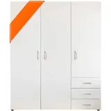 SchlafKONTOR Harry 150 x 176 x 51 cm weiß