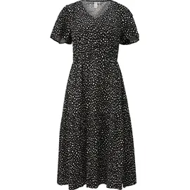 QS Viskosekleid Minikleid Schwarz 40