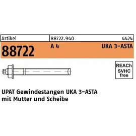 Upat Ankerstange R 88722 ASTA M12x220 A 4 10 Stück UPAT