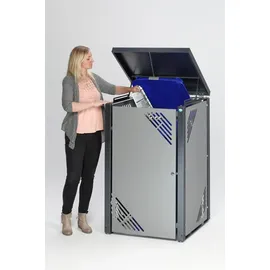 Proregal Mülltonnenbox 127 x 77 x 81 cm grau