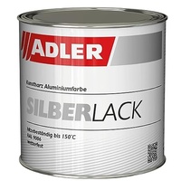 ADLER Silberlack für Holz & Metall - 375 ml - Innen & Außen - Seidenglänzender Silber Effekt - Umweltfreundlich, Wetterfest & Hitzebeständig mit starkem Rostschutz