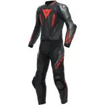 Dainese Laguna Seca 5 2tlg. - Schwarz/Grau/Neon-Rot - 52
