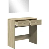 vidaXL Schminktisch mit Spiegel Sonoma-Eiche 80x39x80 cm