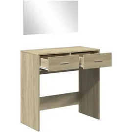 vidaXL Schminktisch mit Spiegel Sonoma-Eiche 80x39x80 cm