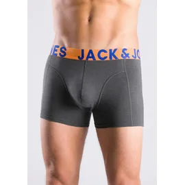 JACK & JONES JACCRAZY Boxershorts blau/grau/orange/schwarz M 3er Pack