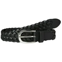 Vero Moda Flechtgürtel Leder schwarz 80
