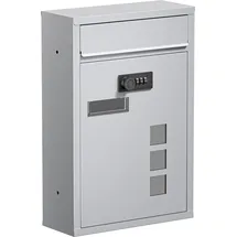 Wiltec Briefkasten Silberfarben
