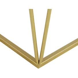 Beliani Beistelltisch 2er Set Sierra Glas Gold