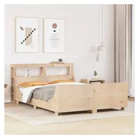 VidaXL Massivholzbett ohne Matratze 160x200 cm Kiefernholz