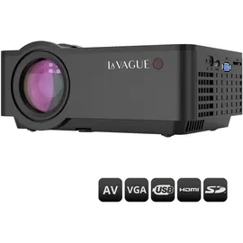 La Vague LV-HD320 LED-Projektor LED-Beamer schwarz